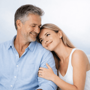 A couple representing age gap love